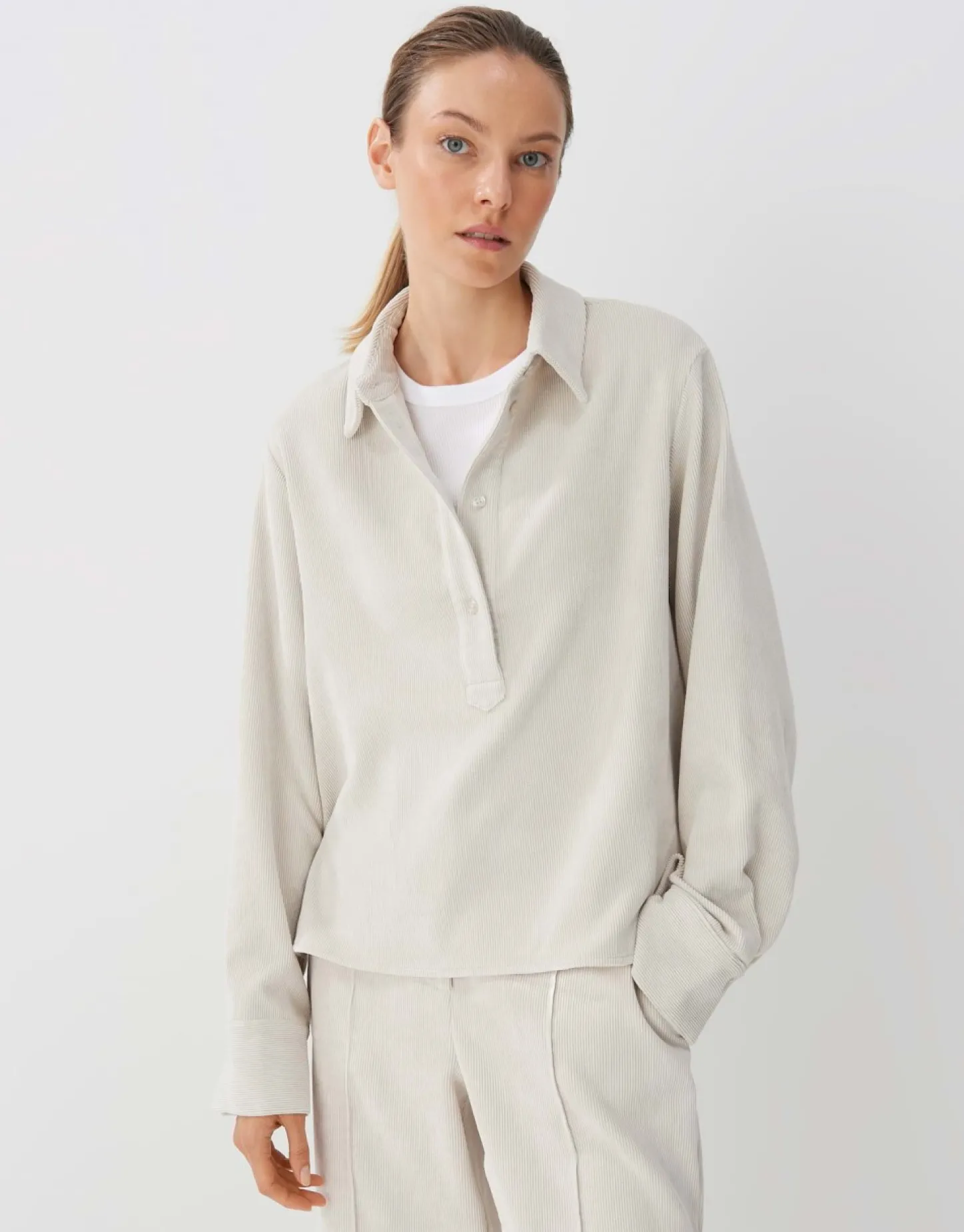 Frau someday Fashion Blouses>Corduroy Bloes Zortney