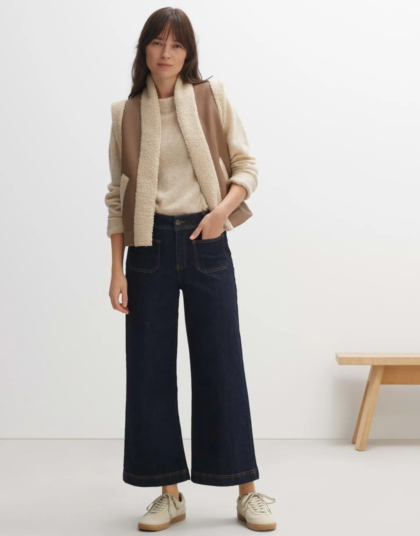 Frau someday Fashion Jeans>Cropped Wide Jeans Macona Blue