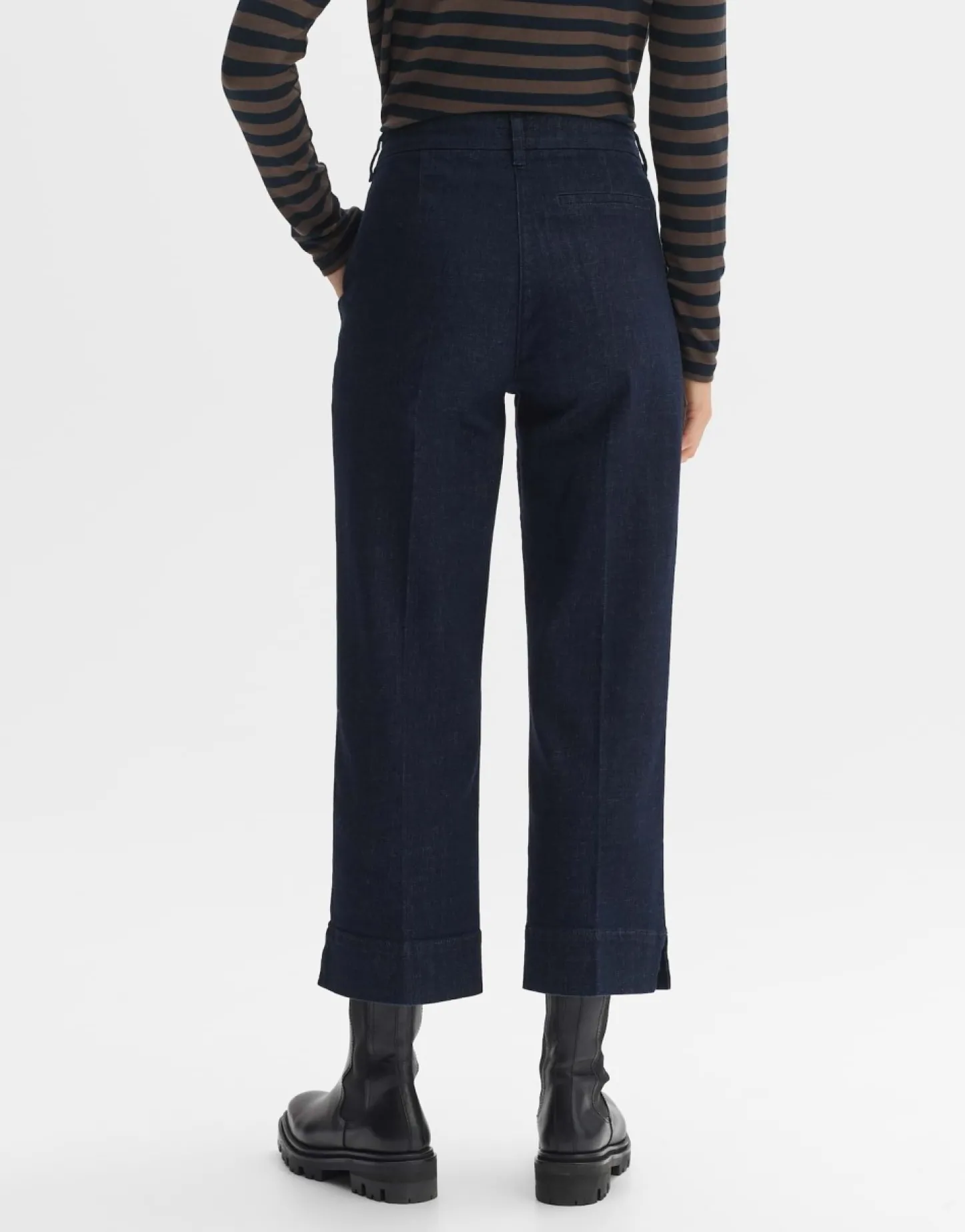 Frau someday Fashion Jeans>Cropped Wide Jeans Mila Slit Blue